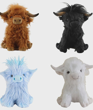 Schattige Highland Cow Pluche Knuffel - 25cm Zacht Speelgoed Koe voor Kinderen & Meisjes