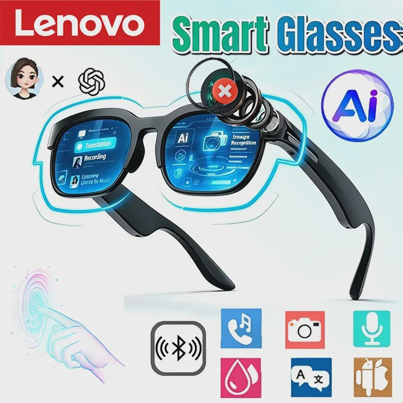 Lenovo AI Smart Bril: Vertaling, Muziek & Handsfree Bellen