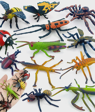 Realistische Insecten Speelgoed Set - Vlinder, Bij, Spin, Krekel & Meer - Educatief Speelgoed