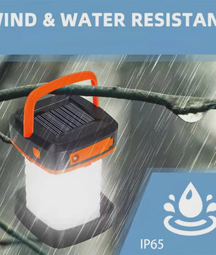 Oplaadbare Solar Camping Lantaarn - IP65 Waterdicht, Dual Charge (Zon & USB), Draagbare LED Zaklamp voor Wandelen