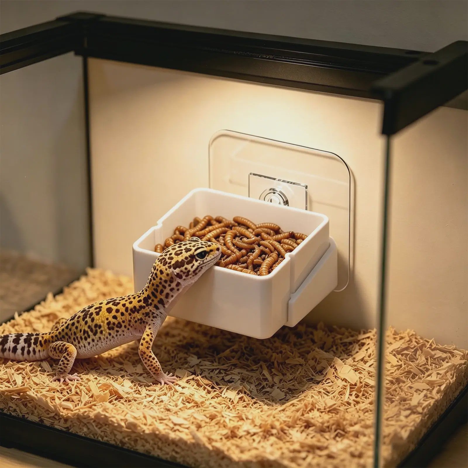 Wandmontage Voerbak voor Reptielen - Veilig en Praktisch