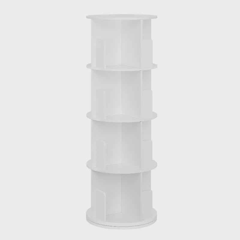 Draaibare Boekenkast Toren - 4 Laags Rotatie Plankenrek