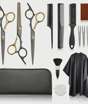 Professionele Haar Kappersschaar Set - Inclusief Effileerschaar & Accessoires