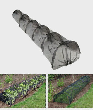 Beschermende Plantentunnel Kas Zwart Gaas - 300x45x45cm