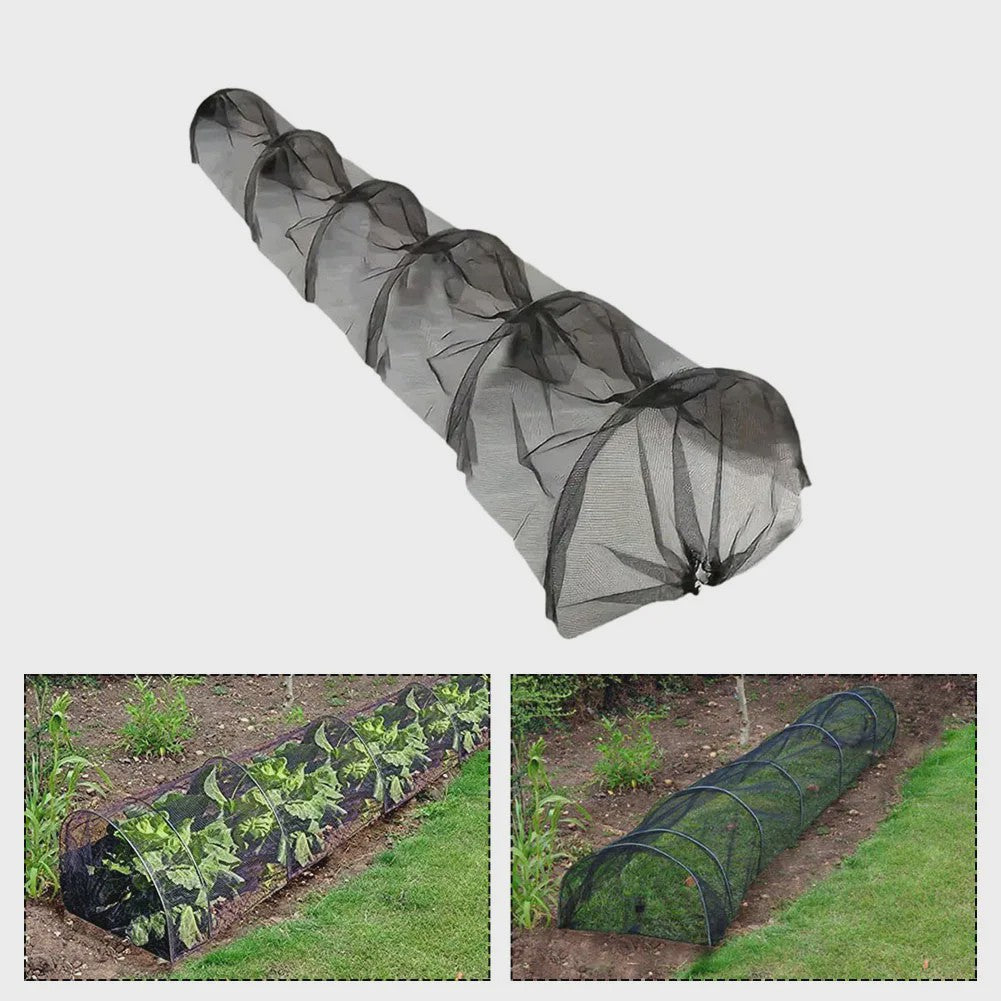 Beschermende Plantentunnel Kas Zwart Gaas - 300x45x45cm