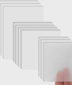 150x Transparante Notitieblokjes - Zelfklevend & Verwijderbaar