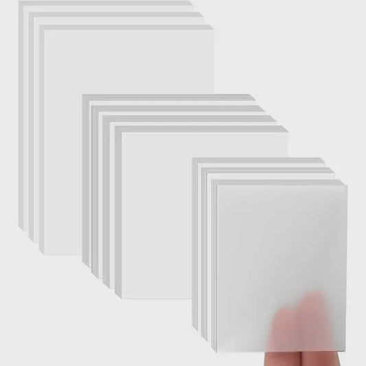 150x Transparante Notitieblokjes - Zelfklevend & Verwijderbaar