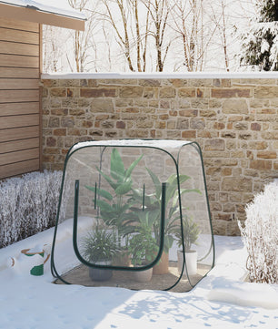 Pop-Up Mini Kas voor Planten - Bescherming tegen Vorst & Weer - Buiten & Binnen