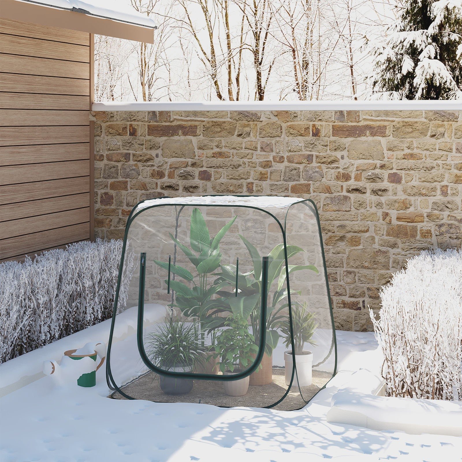 Pop-Up Mini Kas voor Planten - Bescherming tegen Vorst & Weer - Buiten & Binnen