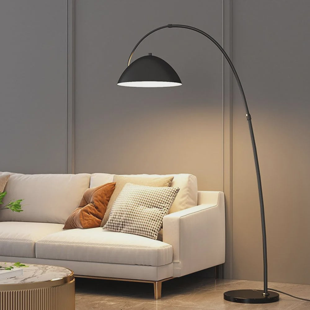 Moderne LED Boog Vloerlamp - Dimbare Stijlvolle Verlichting voor Woonkamer & Slaapkamer