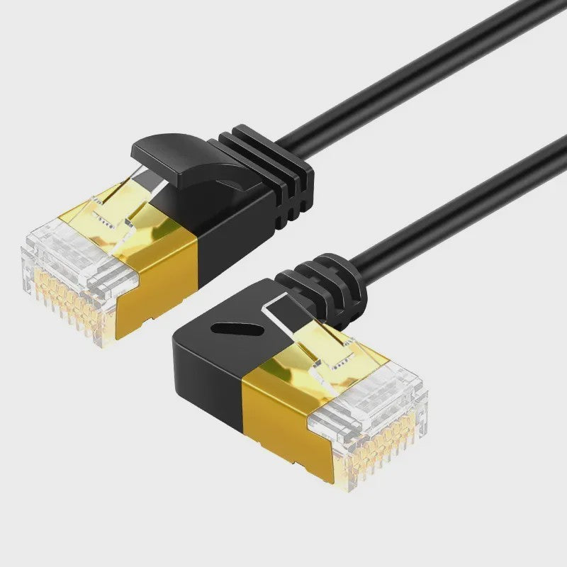 Hoekige CAT7 UTP Ethernet Netwerkkabel (RJ45) - 90 Graden Omhoog/Omlaag/Links/Rechts