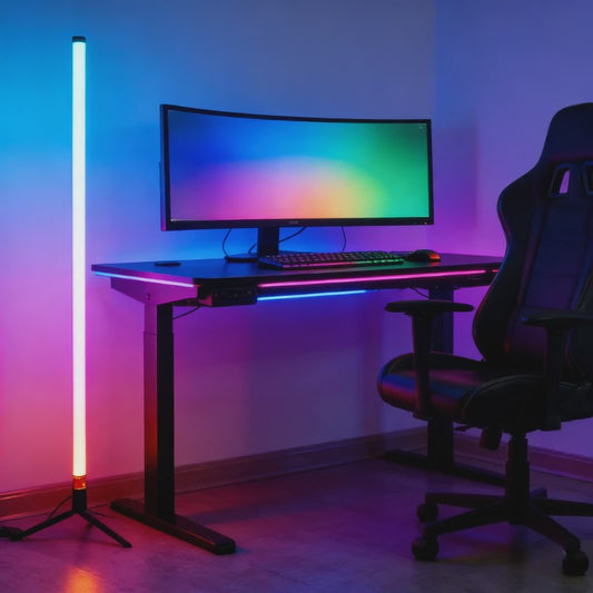 120cm LED RGB Vloerlamp met Muziekreactieve Sfeerverlichting
