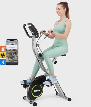 Kehot Opvouwbare Hometrainer met Bluetooth, Hartslagsensor & LCD - Max 145KG