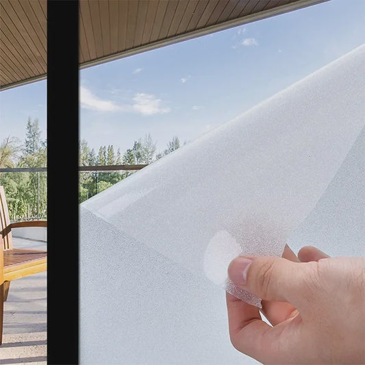 Raamfolie Privacy Matglas - Zelfklevend & Herbruikbaar voor Huis en Kantoor
