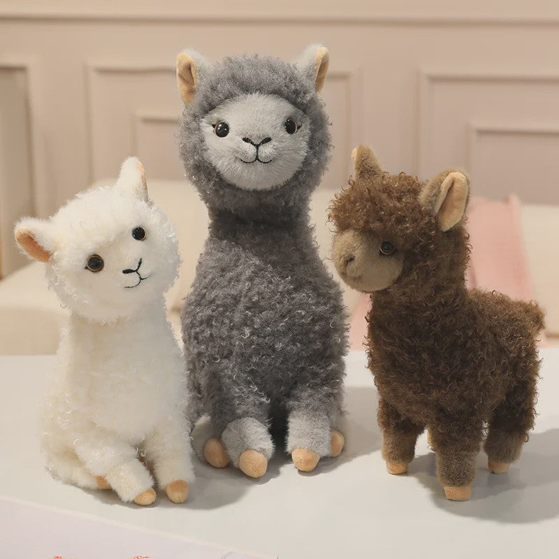 Zachte Pluche Alpaca Knuffel - Schattig Staan Alpacasso Speelgoed voor Kinderen & Meisjes