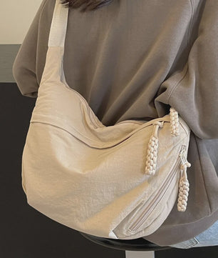 Modieuze Canvas Crossbody Tas - Grote Capaciteit Schoudertas