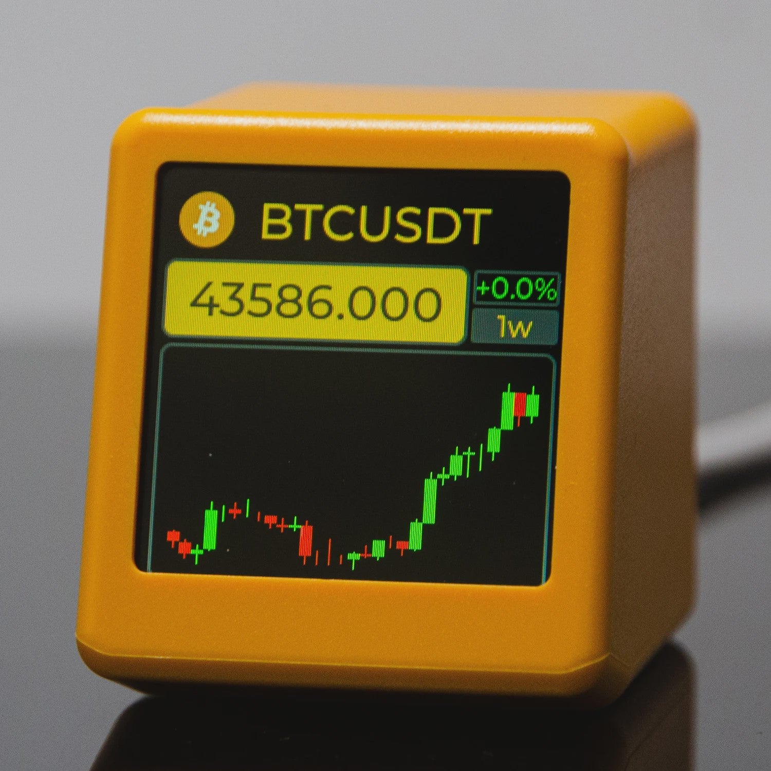 GeekMagic PRO Crypto & Stock Tracker: Real-time Prijzen, Tijd & Weer Display