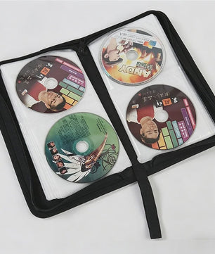 80 CD Opbergmap - Draagbare Hoes met Rits voor Auto en Thuis