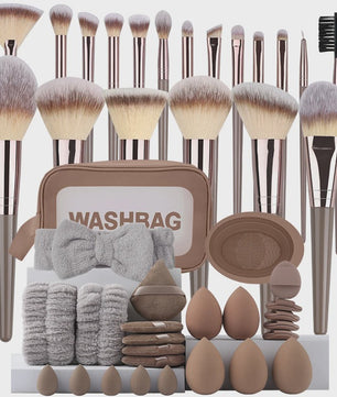 Professionele Make-up Kwasten Set (20 Stuks) - Foundation, Oogschaduw & Meer