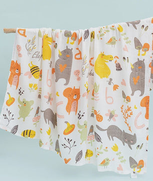 Zachte Katoenen Baby Swaddle Deken - 2 Laags Muslin, Sneldrogend & Ademend