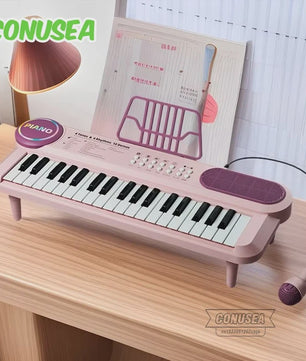 Kids Electric Piano 37 Baby Keyboard with Microphone Singing Songs Development Educational Toy Musical Instrument Games Children