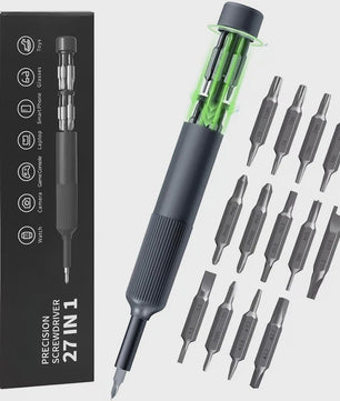27-in-1 Precisie Schroevendraaierset - Magnetische Bits & Penstijl Reparatiekit