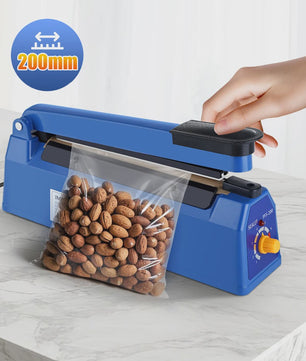 200mm Impuls Sealer: Professionele Hitteverzegelaar voor Voedsel, Plastic & Kraft Zakken