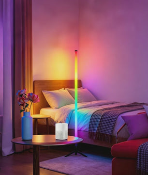 120cm LED RGB Vloerlamp met Geluidsensor & App Bediening - Sfeerverlichting