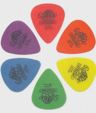 Dunlop Tortex Plectrums Set - 10 Stuks Diverse Diktes voor Gitaar