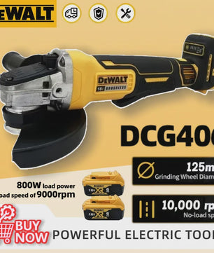 Dewalt DCG406 Accu Haakse Slijper 125mm - Borstelloos, 9000 RPM