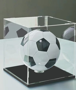 Acryl Display Box met Bodemplaat - Stofvrij Presenteren van Sportballen