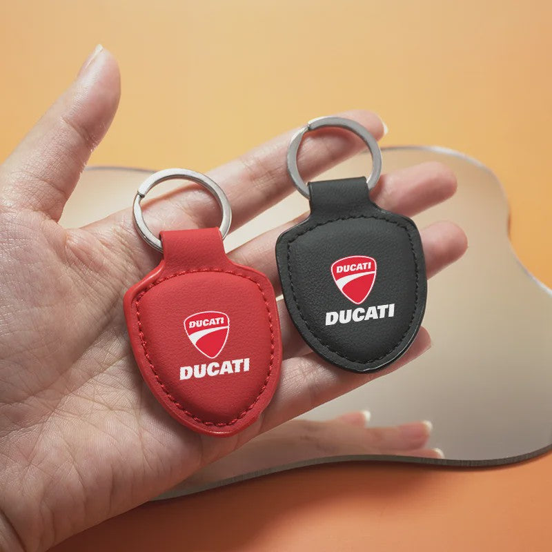 Leren Ducati Autosleutelhanger - Perfect voor Monster, Panigale & meer