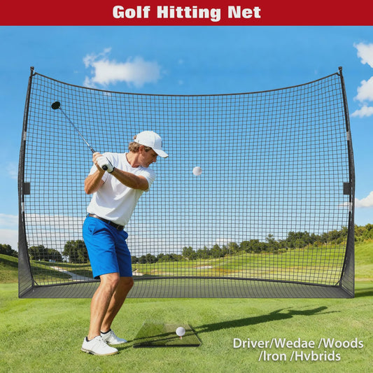Golf Oefennet 305x217cm - Draagbaar Golf Net voor Achtertuin, Inclusief Draagtas