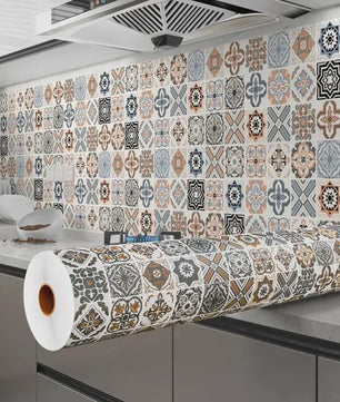 Zelfklevend Tegel Behang - Waterdicht & Hittebestendig PVC Muursticker voor Keuken en Meubels