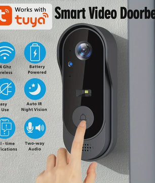 Slimme WiFi Videodeurbel met HD Camera - Tweeweg Audio & Nachtzicht