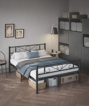 Stijlvol Metalen Bed 140x200 cm - Duurzaam en Elegant Bedframe