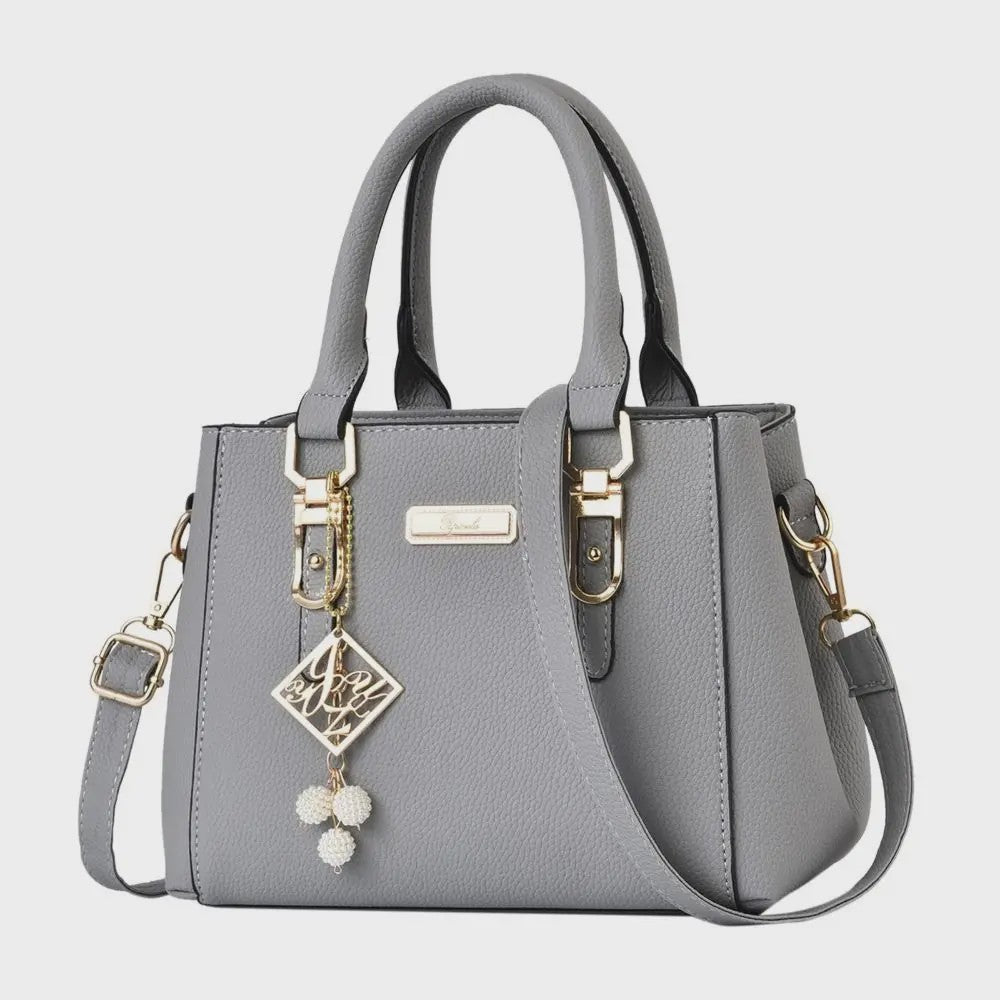 Luxe Leerlook Handtas Dames met Grote Capaciteit en Afneembare Schouderband