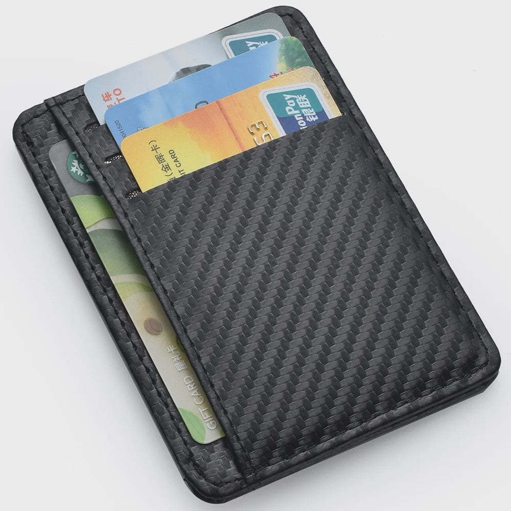 Slanke Minimalistische Portemonnee voor Heren - Creditcardhouder & Kaarthouder