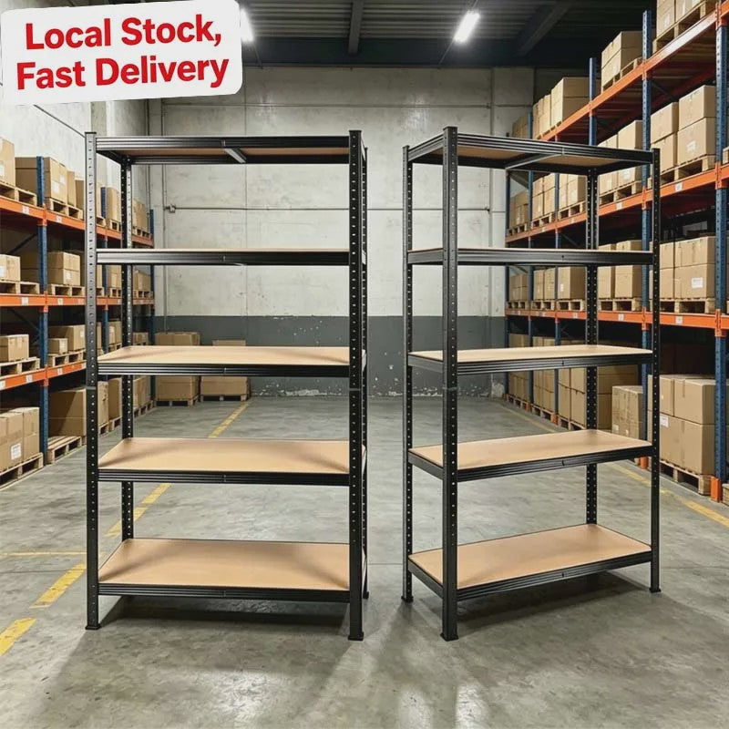 Robuuste 5-laags Metalen Stellingkast - 500kg Draagvermogen - Boutloos & Verstelbaar
