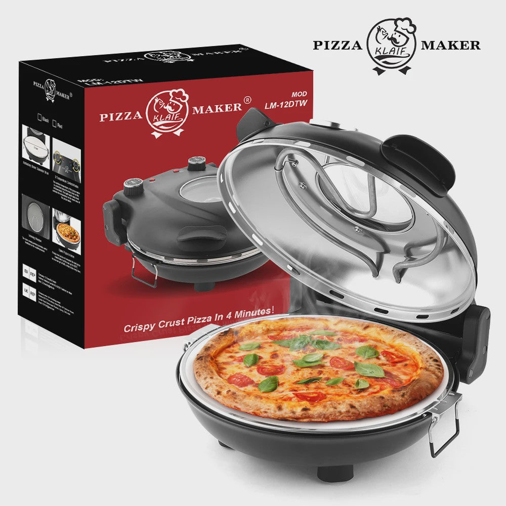 Klaif Elektrische Pizzaoven 420℃ - Snel, Crispy Pizza's in 10 Minuten