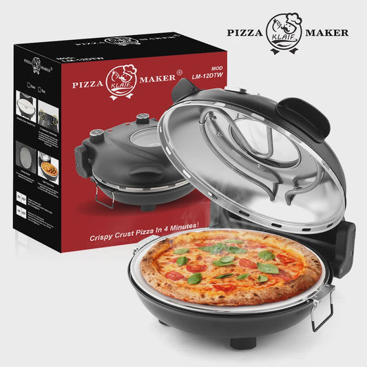 Klaif Elektrische Pizzaoven 420℃ - Snel, Crispy Pizza's in 10 Minuten