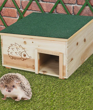 Houten Egelhuisje - Veilige Schuilplaats & Nestkast voor Kleine Dieren