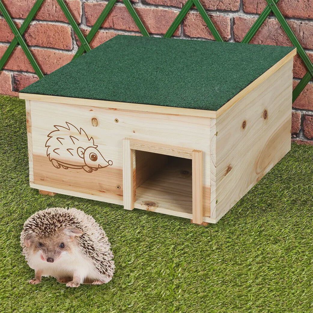 Houten Egelhuisje - Veilige Schuilplaats & Nestkast voor Kleine Dieren