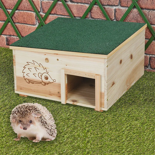Houten Egelhuisje - Veilige Schuilplaats & Nestkast voor Kleine Dieren