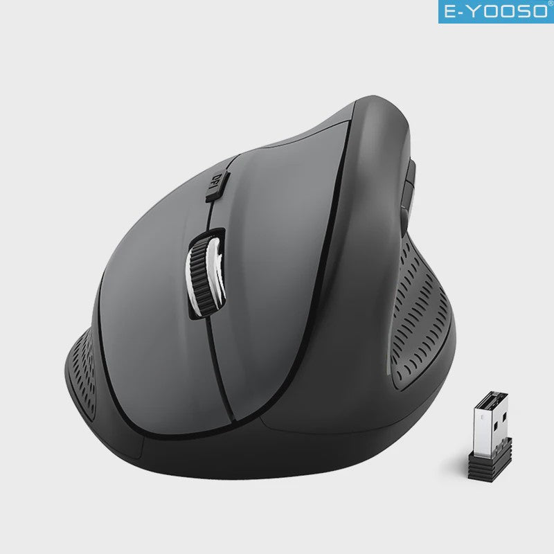 E-YOOSO X-45 Ergonomische Draadloze Muis - 4800DPI, 6 Knoppen, Stille Kliks voor PC & Laptop
