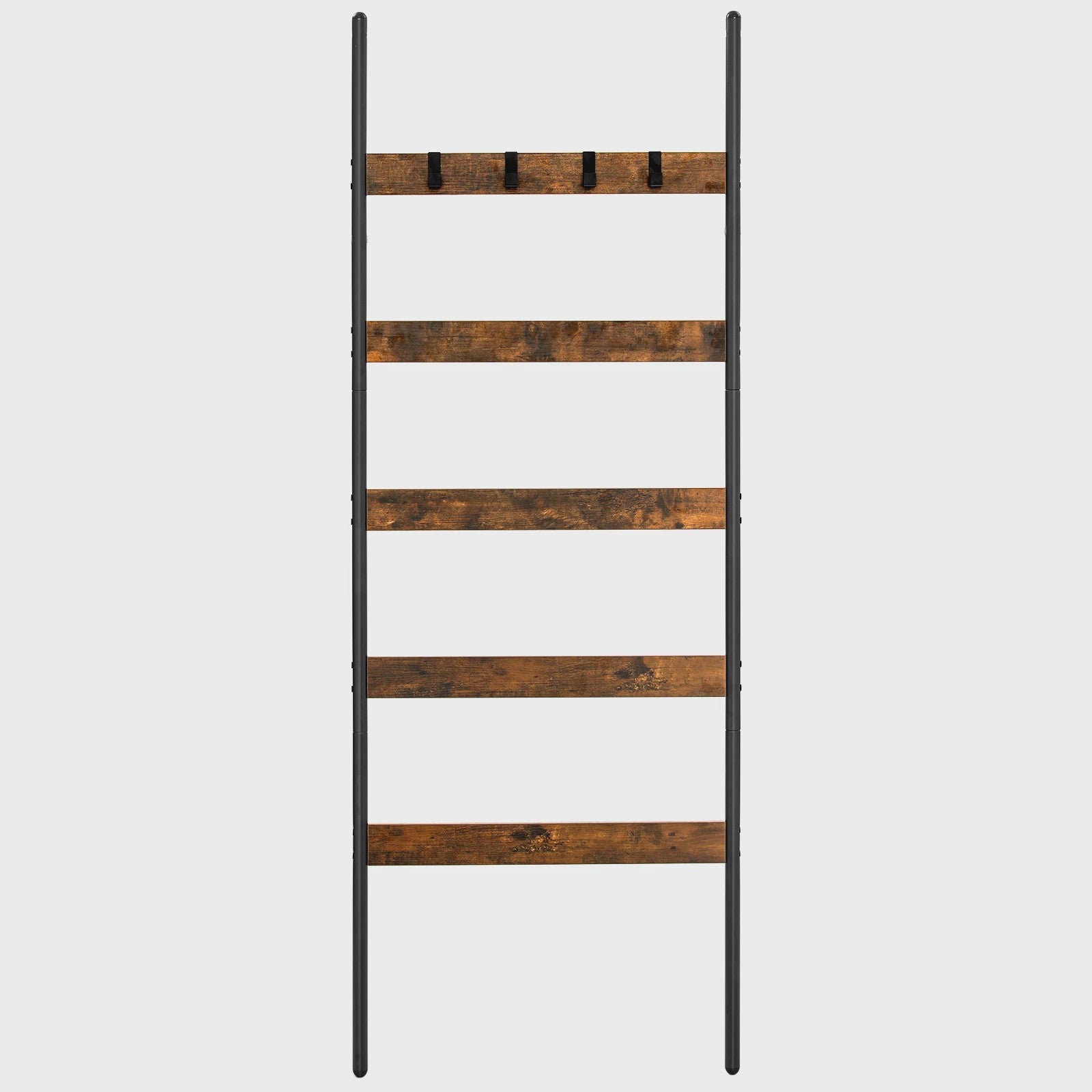 Stijlvolle Handdoekladder met 5 Niveaus en 4 Haken - Decoratief en Praktisch