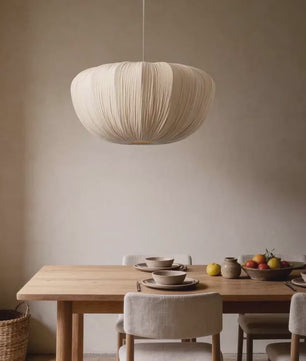 Wabi Sabi Stof Plafondlamp - Scandinavisch Design Hanglamp voor Woonkamer, Eetkamer & Slaapkamer