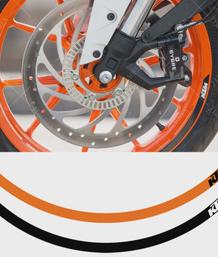 KTM Duke Velgstickers - Decoratieve Vinyl Decals voor Duke 125, 390, 690, 790