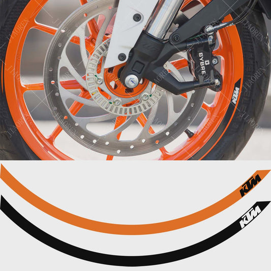KTM Duke Velgstickers - Decoratieve Vinyl Decals voor Duke 125, 390, 690, 790