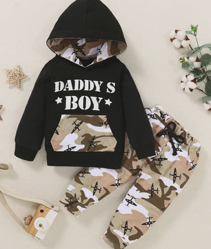 Stoere DADDY'S BOY Hoodie & Joggingbroek Set - Lente/Herfst Collectie
